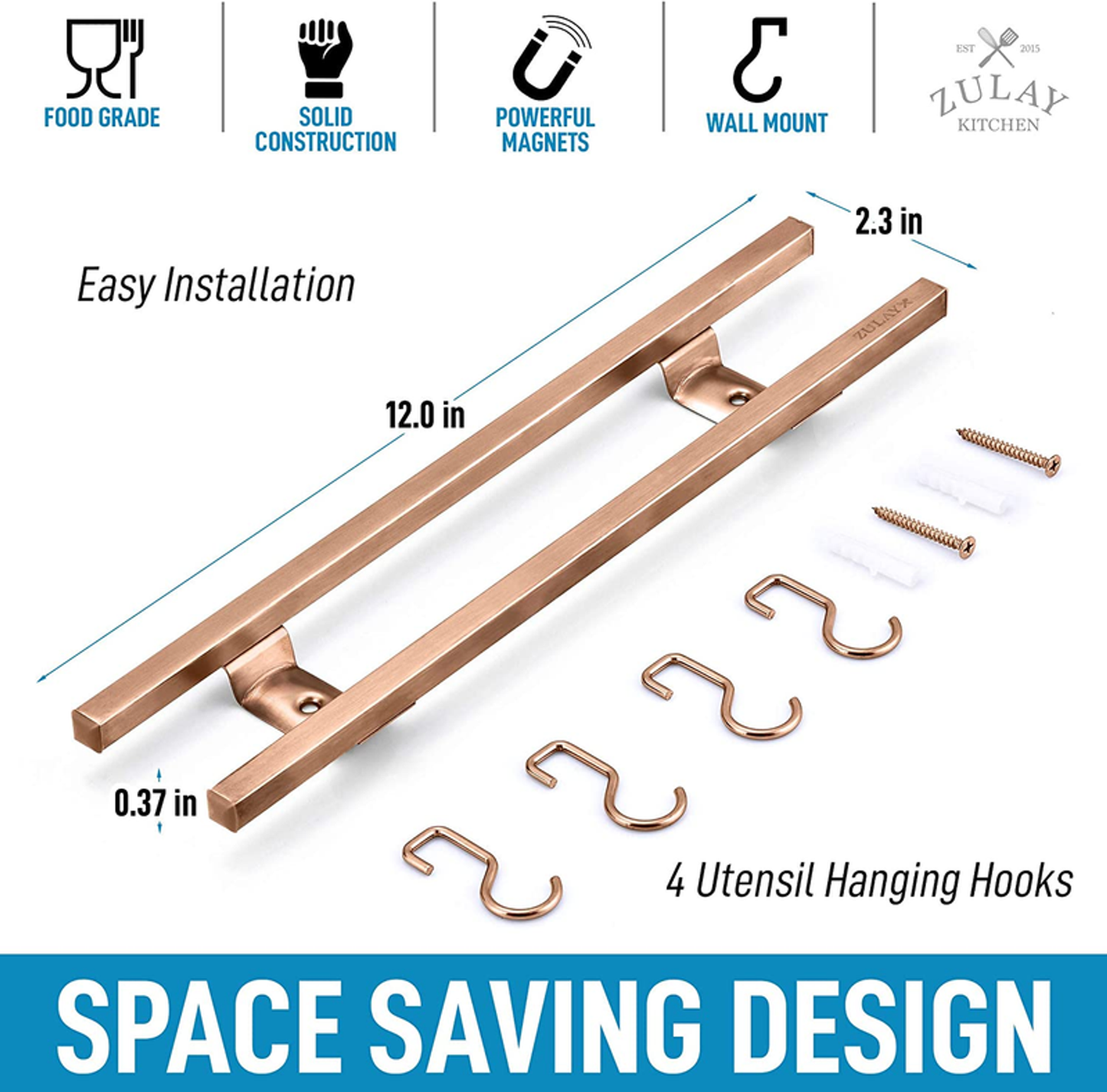Stainless Steel Magnetic Knife Holder