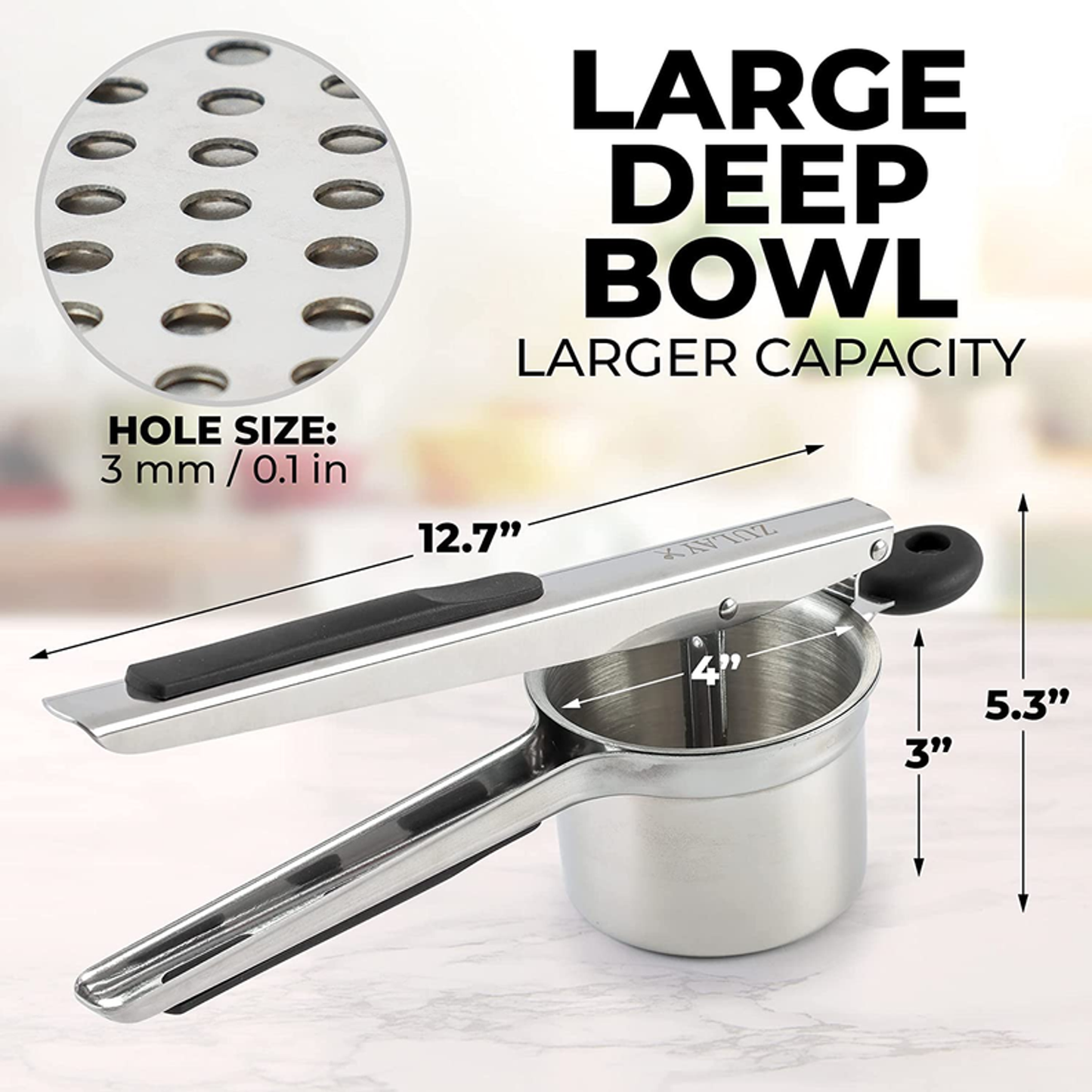Stainless Steel Potato Ricer