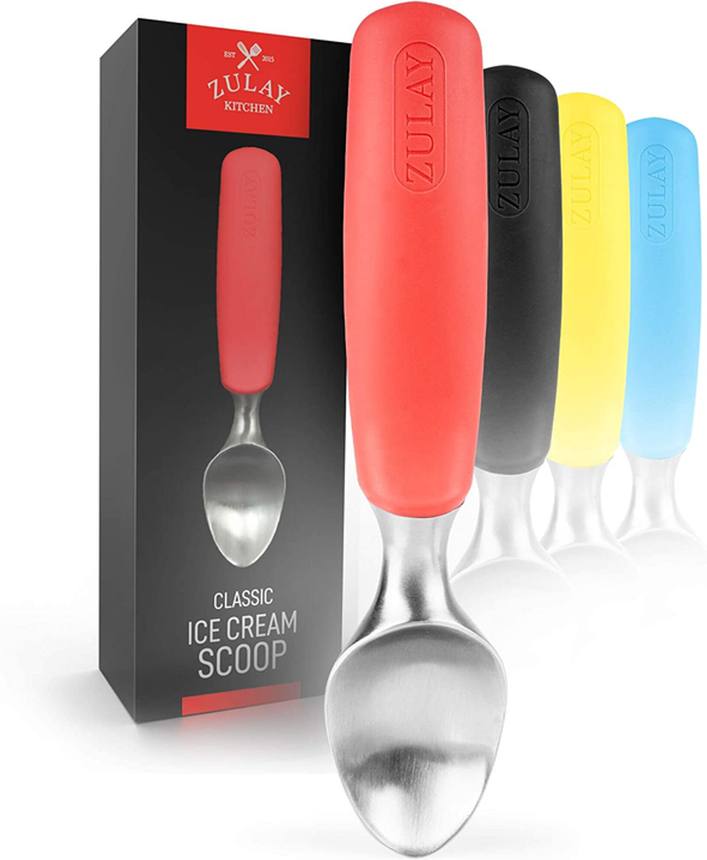 Ice Cream Scoop With Rubber Grip