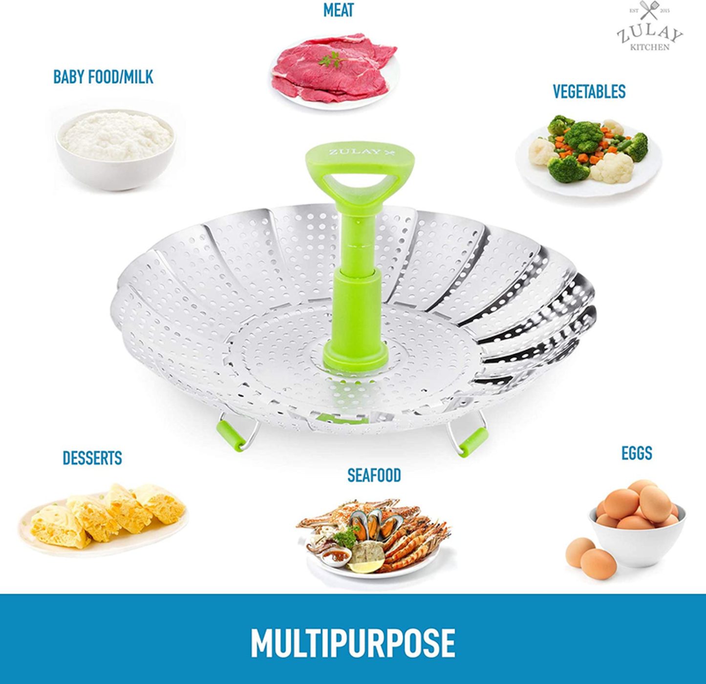 Adjustable Vegetable Steamer Basket