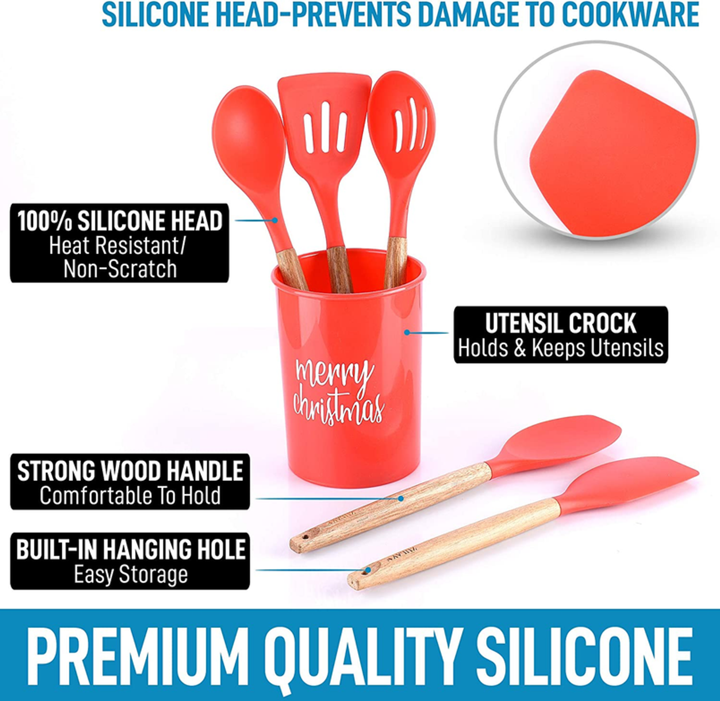 Christmas Silicone Spatula Set
