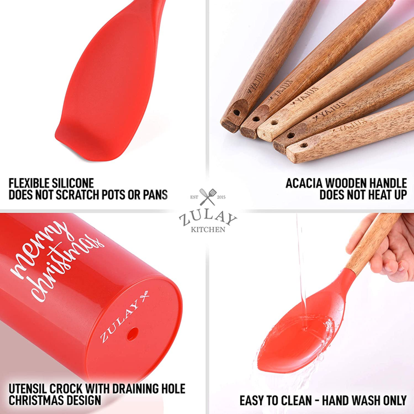Christmas Silicone Spatula Set