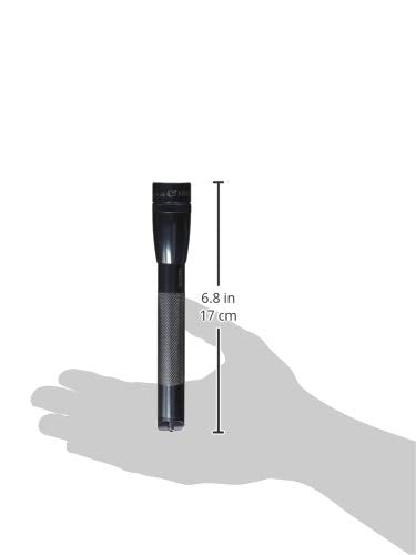 MagLite Mini LED PRO Flashlight - Ultra Bright 332 Lumens, Adjustable Beam, Water-Resistant IPX4, Shock Resistant, 2 Power Modes, Includes 2 AA Premium Alkaline Batteries - (Holster Pack, Black)