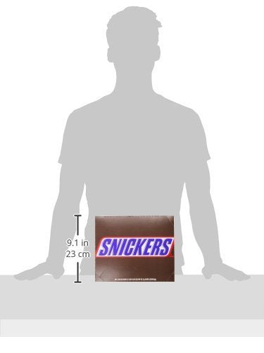 SNICKERS Full Size Bulk Milk Chocolate Candy Bars, 1.86 oz Bar, 48 ct Box