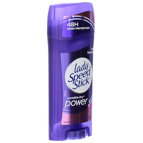 Lady Speed Stick Invisible Dry Power Antiperspirant/Deodorant, Wild Freesia, 2.3 Ounce (Pack of 6)