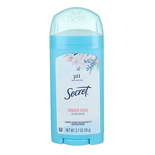 Secret Anti-Perspirant Deodorant Wide Solid Powder Fresh, 1.7 Ounce (Pack of 3)