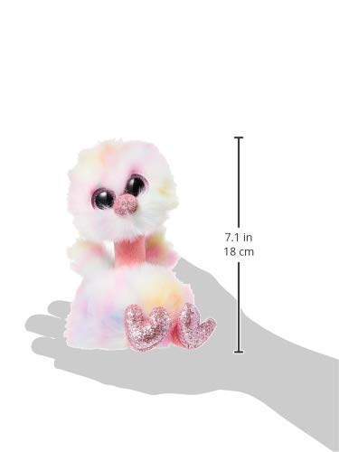 TY 2007516 Fiona Cat Beanie Boo Pink Stuffed Animal, Multicoloured, 3.1 x 2.75 x 5.51 Centimeters