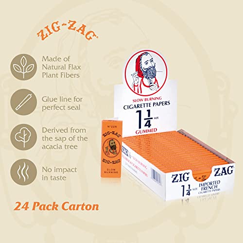 ZIG-ZAG Rolling Papers French Orange 1 1/4 (6 Booklets)