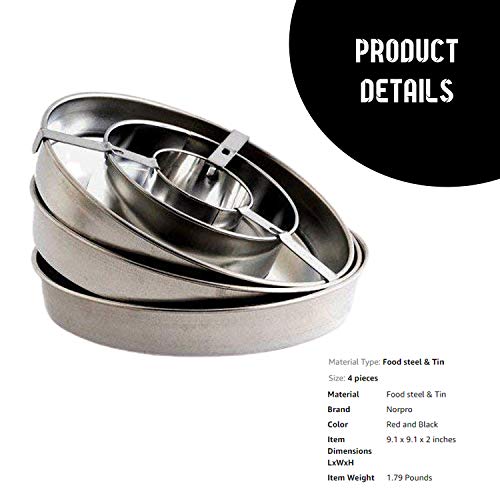 Norpro 4-piece Checkerboard Cake Pan Set