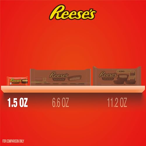 REESE'S Milk Chocolate Peanut Butter Cups, Easter Candy Packs, 1.5 oz (36 Count)
