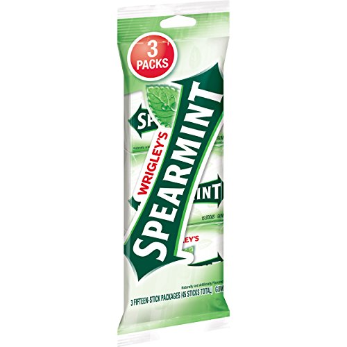 WRIGLEY'S SPEARMINT Chewing Gum Bulk Pack, 15 Stick (Pack of 10)
