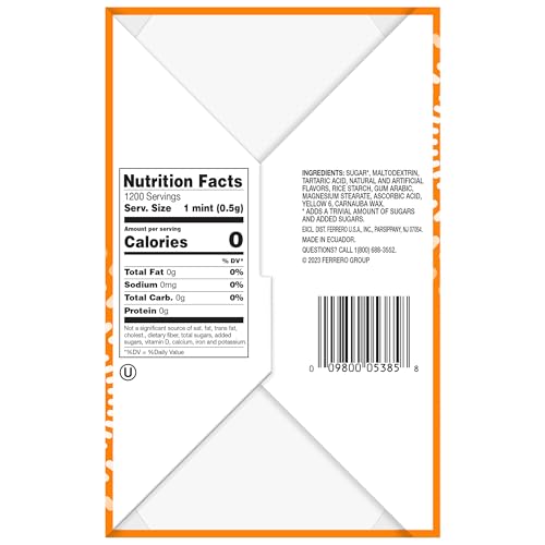 Tic Tac Orange Flavored Mints, Bulk 12 Pack, On-The-Go Refreshment, 1 Oz Each