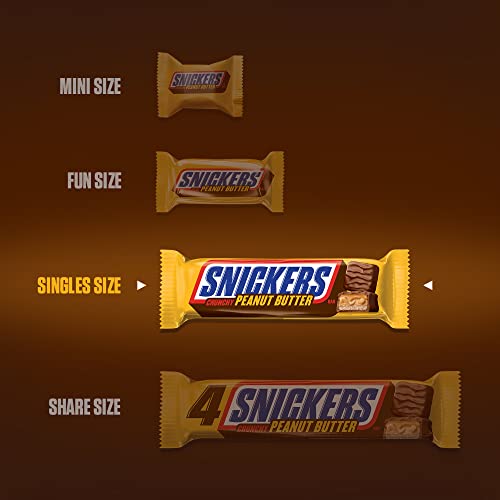 SNICKERS Full Size Bulk Milk Chocolate Candy Bars, 1.86 oz Bar, 48 ct Box