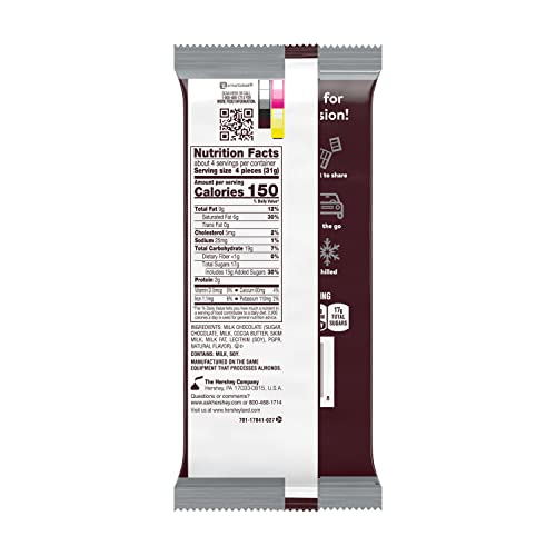 HERSHEY'S Milk Chocolate Candy Bars, 1.55 oz (36 Count)
