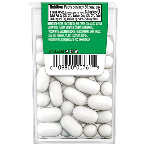 Tic Tac Orange Flavored Mints, Bulk 12 Pack, On-The-Go Refreshment, 1 Oz Each