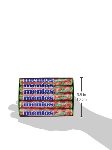 Mentos Chewy Mint Candy Roll, Mint, Non Melting, Party, 14 Pieces (Bulk Pack of 15) - Packaging May Vary