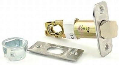 Schlage 16-211 2 3/8" or 2 3/4" Replacement Deadlatch with Triple Faceplate Opti, Satin Chrome