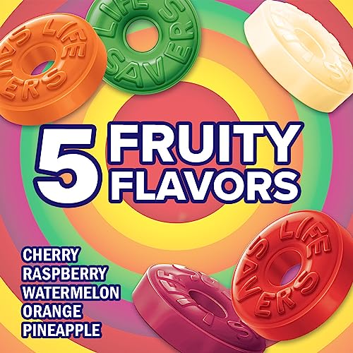 LIFE SAVERS 5 Flavors Hard Candy Rolls, 1.14 Ounce - 10 Count (Pack of 2)