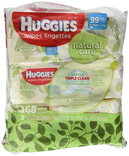 Huggies Baby Wipes Natural Care with Aloe Vera, 56 Count, Pack of 12, Total 672 Wipes