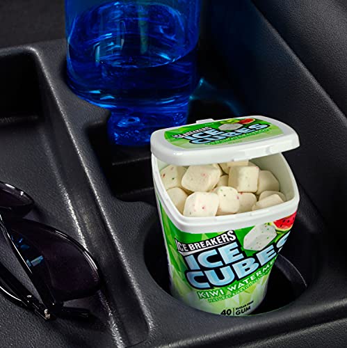 ICE BREAKERS Ice Cubes Spearmint Sugar Free Chewing Gum Bottles, 3.24 oz (6 Count, 40 Pieces)