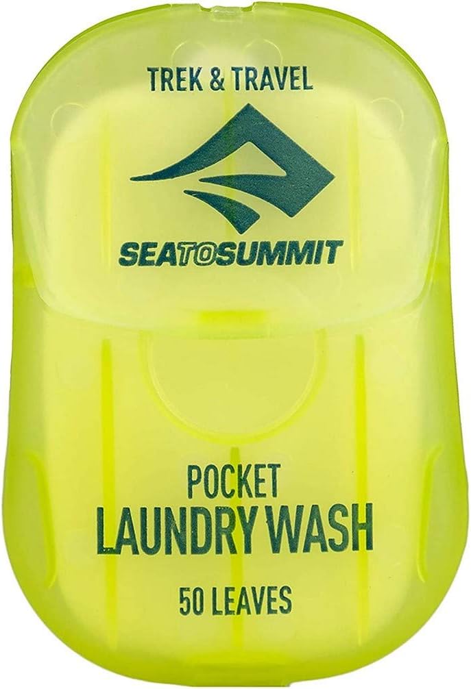 Sea To Summit Trek & Travel Pocket Laundry Wash (50 Leaves/ .5 Ounce), Green Tea