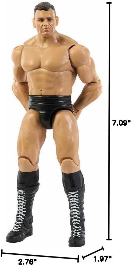 Mattel WWE Action Figure, 6-inch Collectible Gunther with 10 Articulation Points & Life-Like Look
