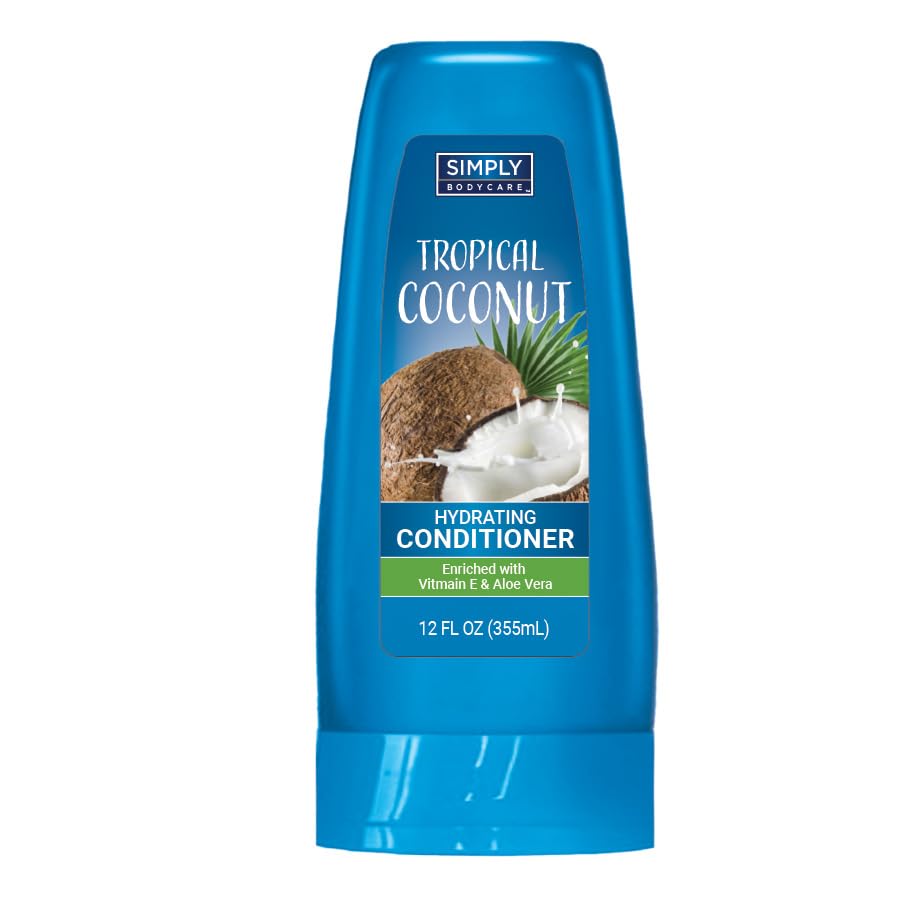 Nourish Conditioner with Tropical Coconut, Paraben and Sulfate Free, 12 oz - Hydrating, Vitamin E & Aloe Vera Enriched, Moisturizing, Frizz Control, Smooth & Silky Hair(Conditioner)