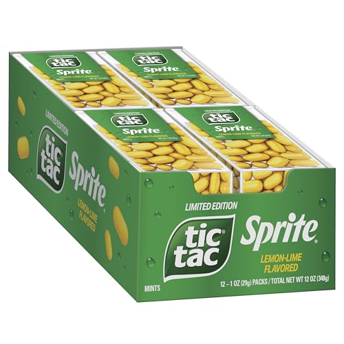 Tic Tac Orange Flavored Mints, Bulk 12 Pack, On-The-Go Refreshment, 1 Oz Each