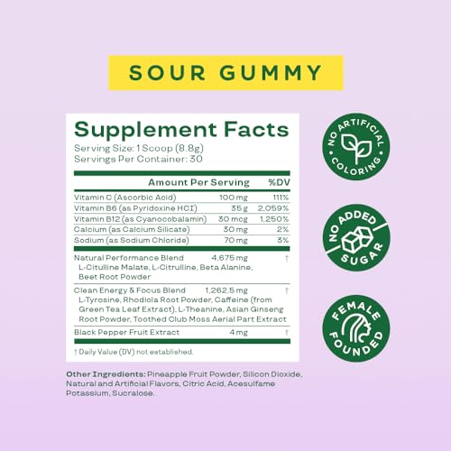 Bloom Nutrition High Energy Pre Workout with Beta Alanine, Ginseng and L Tyrosine for Amino Energy, Natural Caffeine Powder from Green Tea Extract, Keto, Sugar Free Drink Mix, Raspberry Lemonade