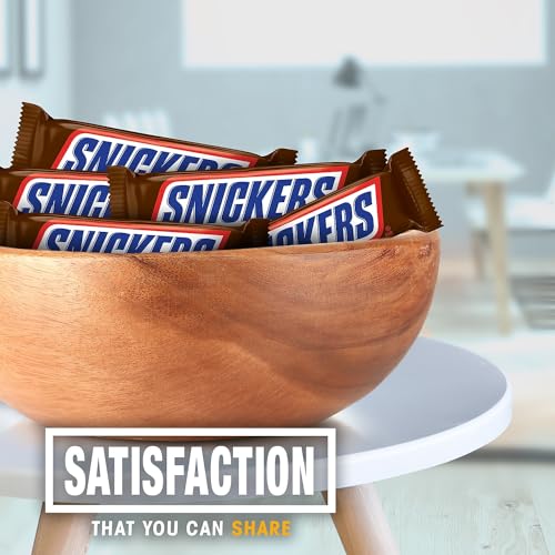 SNICKERS Full Size Bulk Milk Chocolate Candy Bars, 1.86 oz Bar, 48 ct Box
