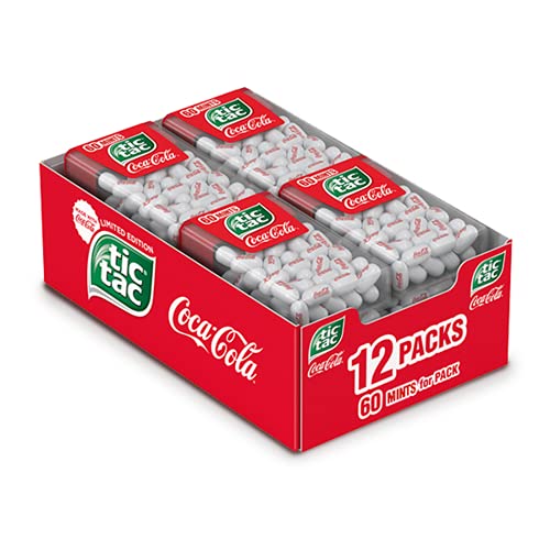 Tic Tac Orange Flavored Mints, Bulk 12 Pack, On-The-Go Refreshment, 1 Oz Each