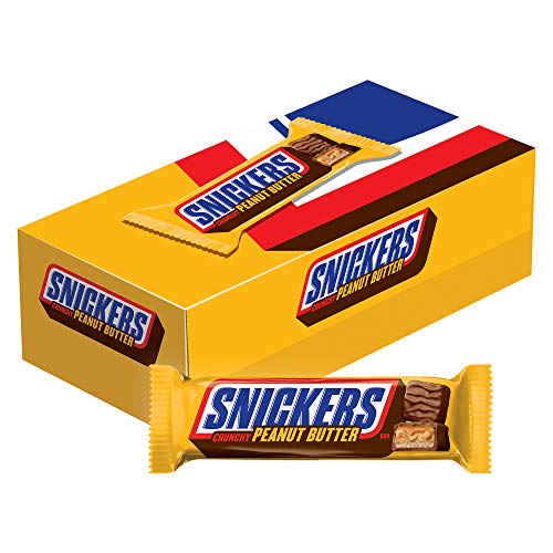 SNICKERS Full Size Bulk Milk Chocolate Candy Bars, 1.86 oz Bar, 48 ct Box