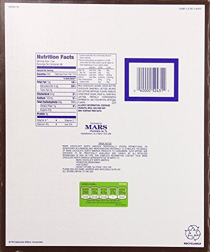 SNICKERS Full Size Bulk Milk Chocolate Candy Bars, 1.86 oz Bar, 48 ct Box