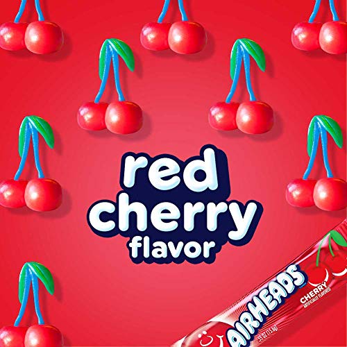 Airheads Candy, Watermelon Flavor, Individually Wrapped Full Size Bars, Taffy, Non Melting, Party, Pack of 36 Bars