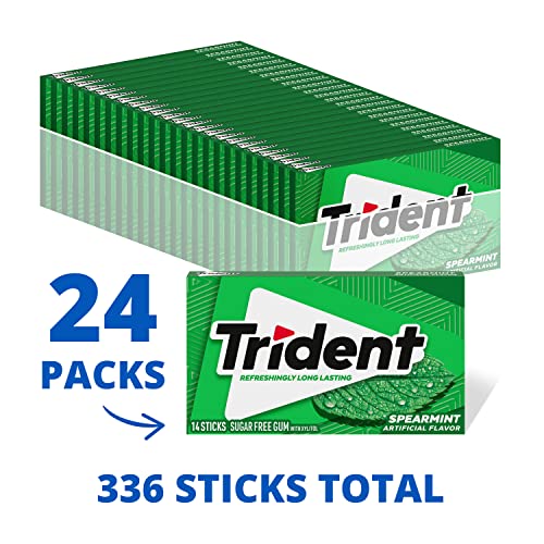 Trident Original Flavor Sugar Free Gum, 14 Pieces (Pack of 24) (336 Total Pieces)