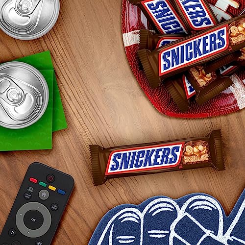SNICKERS Full Size Bulk Milk Chocolate Candy Bars, 1.86 oz Bar, 48 ct Box