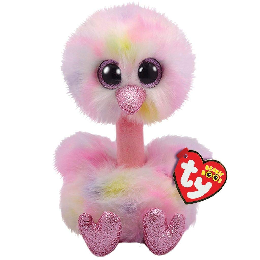 TY 2007516 Fiona Cat Beanie Boo Pink Stuffed Animal, Multicoloured, 3.1 x 2.75 x 5.51 Centimeters