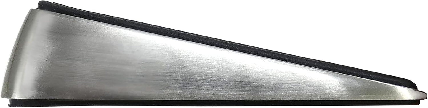 Shepherd Hardware 3314 Designer Satin Nickel Door Wedge with Non-Skid Rubber Base Grip