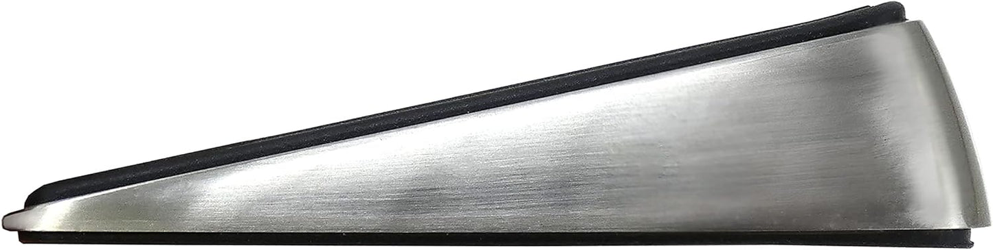 Shepherd Hardware 3314 Designer Satin Nickel Door Wedge with Non-Skid Rubber Base Grip
