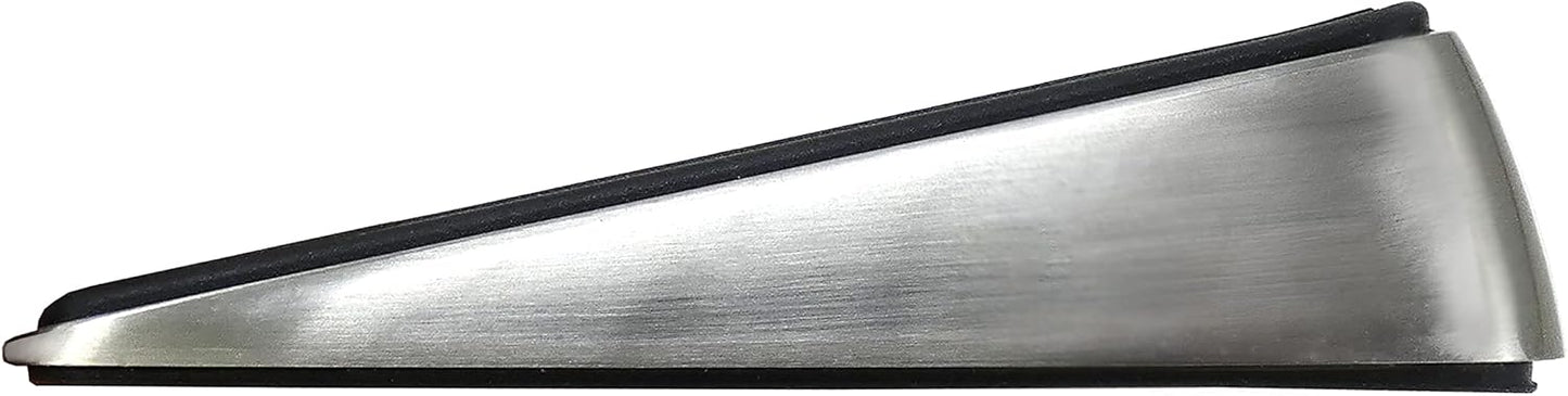 Shepherd Hardware 3314 Designer Satin Nickel Door Wedge with Non-Skid Rubber Base Grip