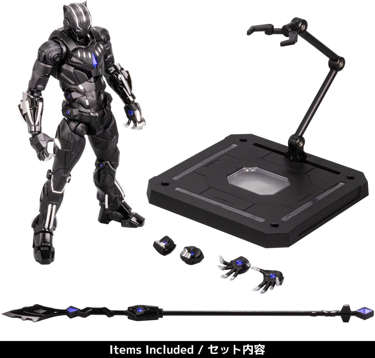 千値練(Sentinel) Fighting Armor Black Panther Non-Scale ABS & Diecast Painted Complete Action Figure