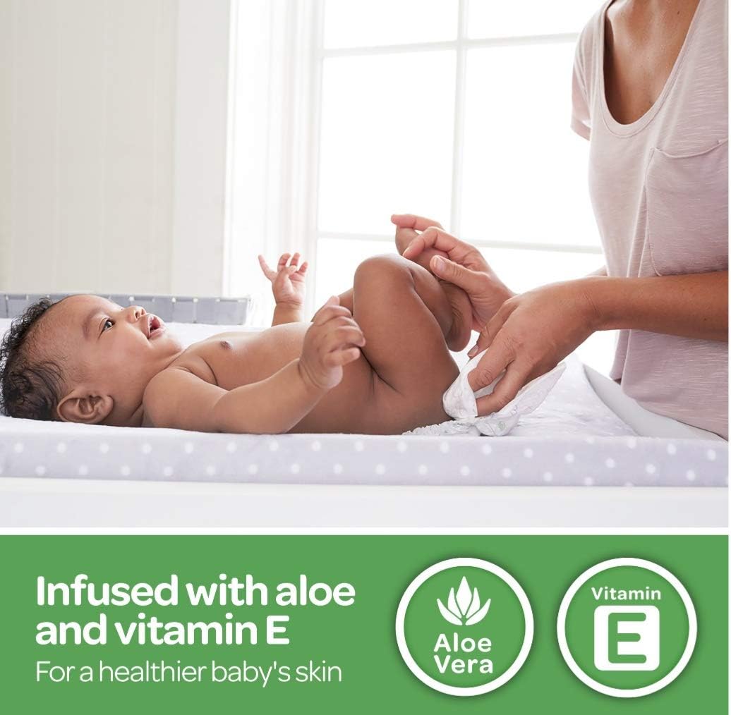 Huggies Baby Wipes Natural Care with Aloe Vera, 56 Count, Pack of 12, Total 672 Wipes