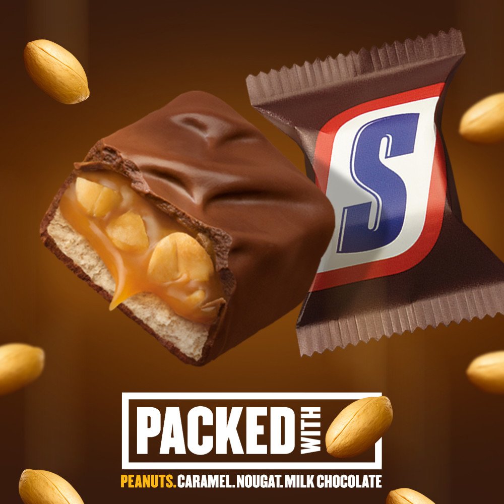 SNICKERS Full Size Bulk Milk Chocolate Candy Bars, 1.86 oz Bar, 48 ct Box