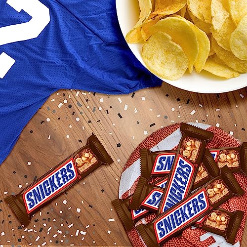 SNICKERS Full Size Bulk Milk Chocolate Candy Bars, 1.86 oz Bar, 48 ct Box