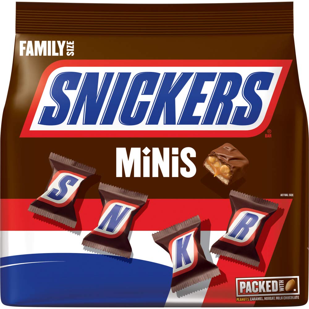 SNICKERS Full Size Bulk Milk Chocolate Candy Bars, 1.86 oz Bar, 48 ct Box