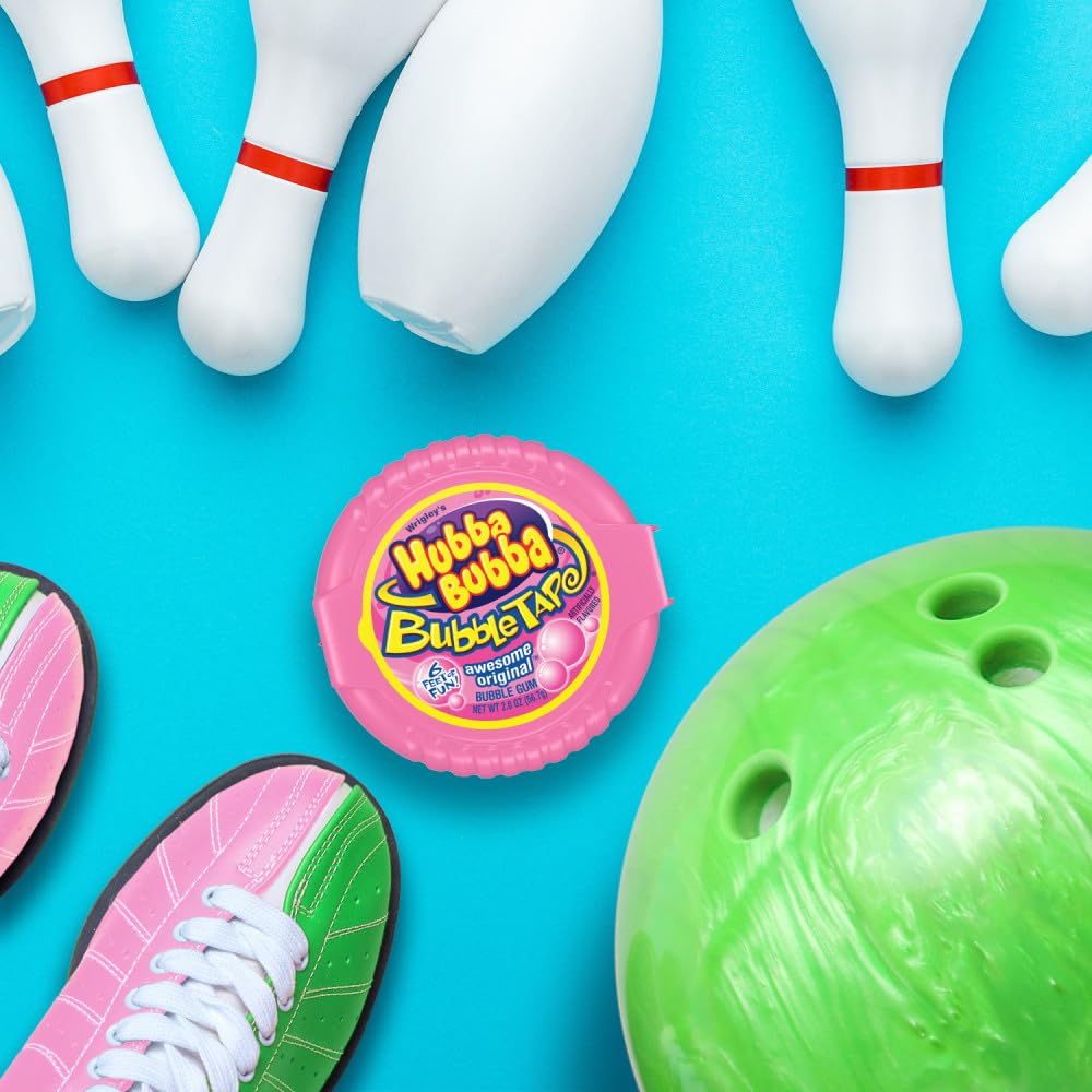 HUBBA BUBBA Original Bubble Gum Bulk Pack, 2 oz Tape (Pack of 6)