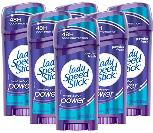 Lady Speed Stick Invisible Dry Power Antiperspirant/Deodorant, Wild Freesia, 2.3 Ounce (Pack of 6)