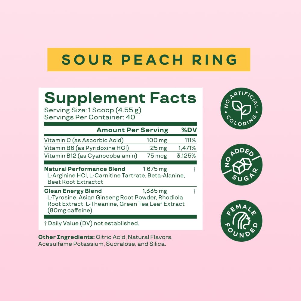 Bloom Nutrition Original Pre Workout Powder, Amino Energy with Beta Alanine, 85mg Natural Caffeine from Green Tea Extract, Sugar Free & Keto Friendly Drink Mix for Low Intensity Workouts, Fruit Punch