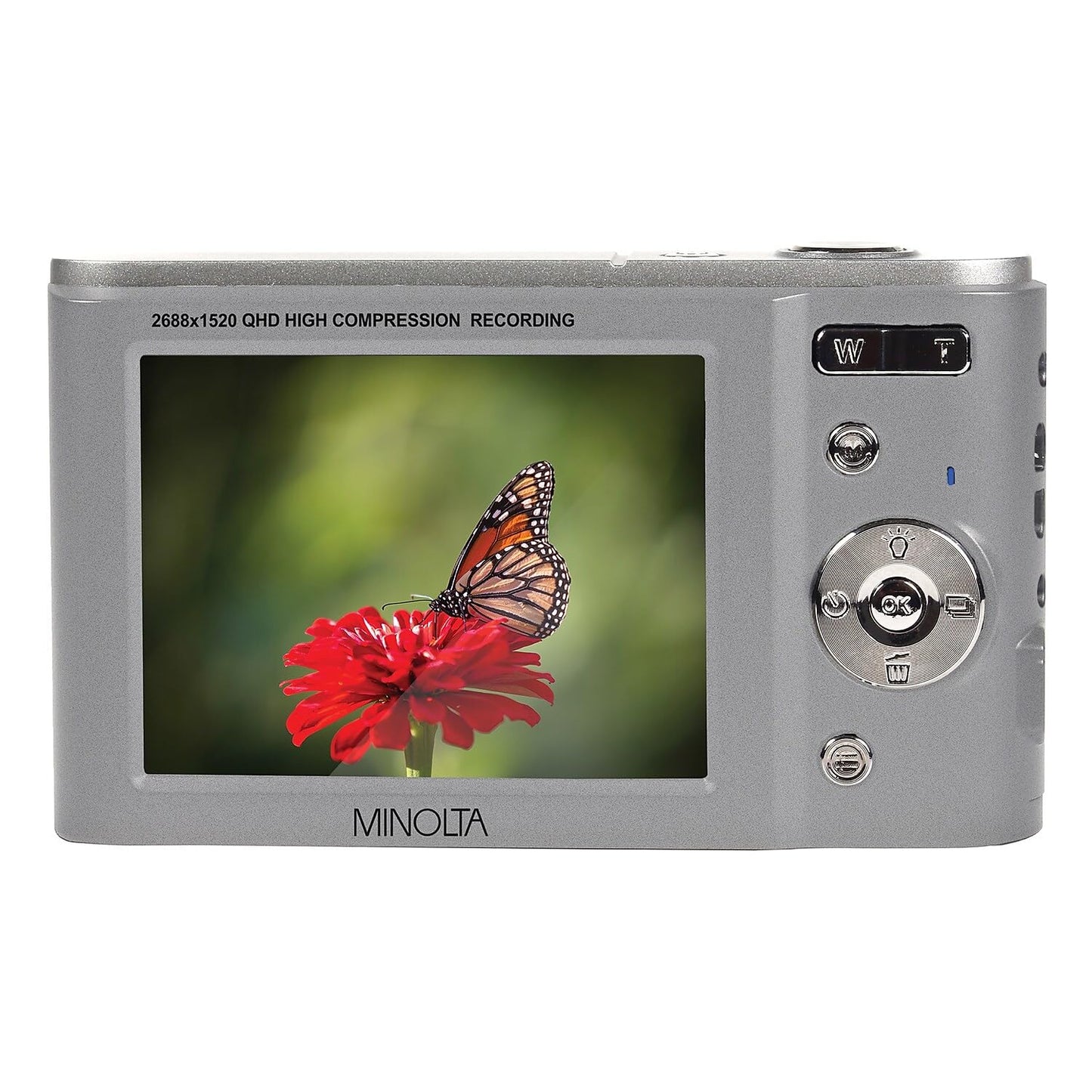 Minolta MND20 44 MP / 2.7K Ultra HD Digital Camera (Black)