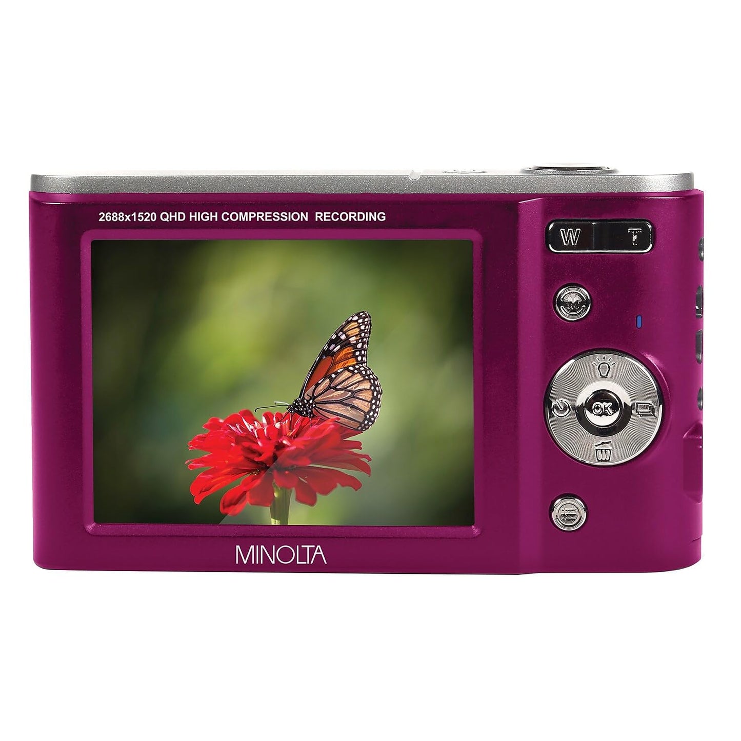 Minolta MND20 44 MP / 2.7K Ultra HD Digital Camera (Black)